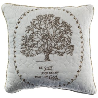 Tree of Life Quilted Decorative Pillow