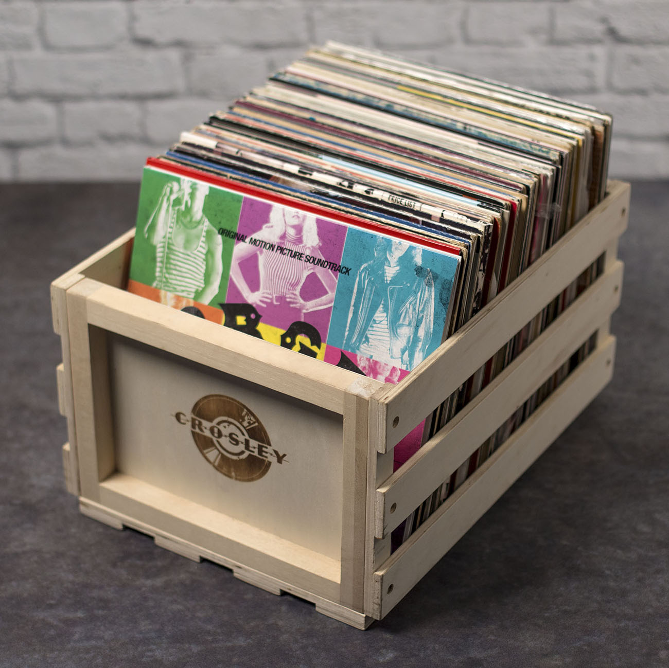 Crosley Wooden Record Storage Crate - Image 3