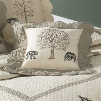 Bear Creek Quilted Pillow by Donna Sharp – Bears