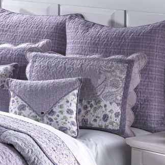 Lavender Rose Quilted Standard Sham by Donna Sharp