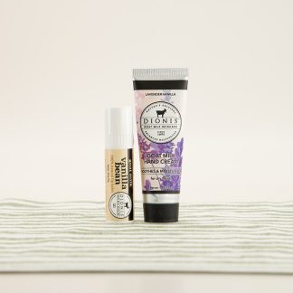 Dionis 2 Pack Lavender Vanilla Hand and Lip Set