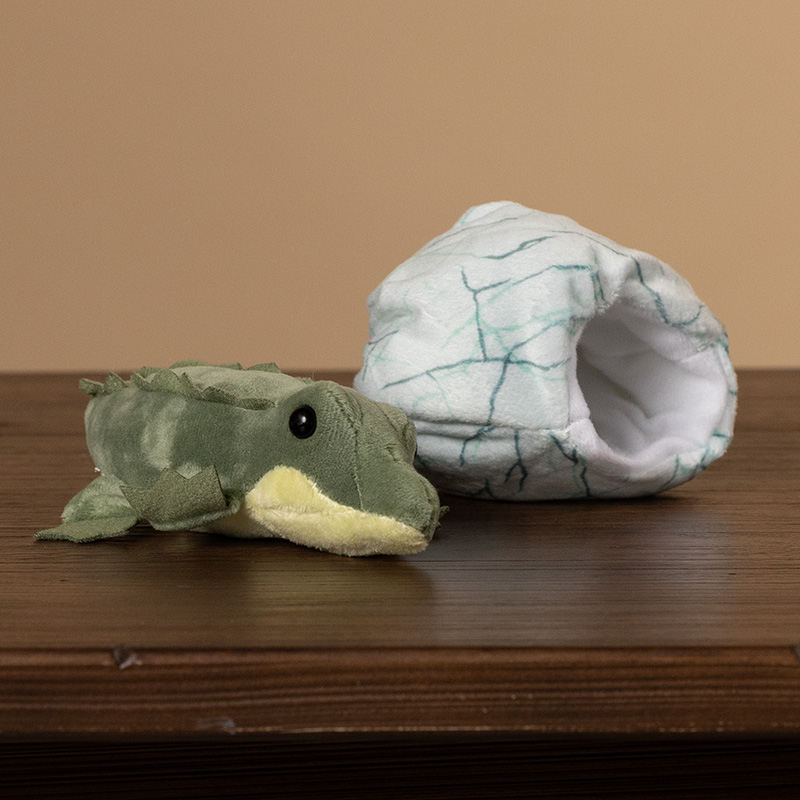 Hatching Crocodile in Egg Plush - Image 2