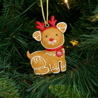 Gingerbread Dog Ornament