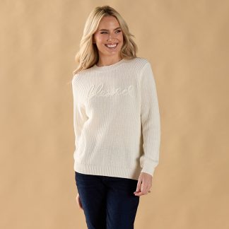 Blessed Stitch Ivory Sweater