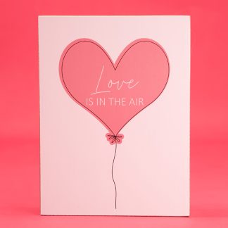 Love is in The Air Block Sign