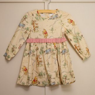 Toddler Pooh Allover Print Toile Woven Dress