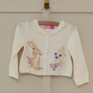Bunny Ruffle Neck Sweater