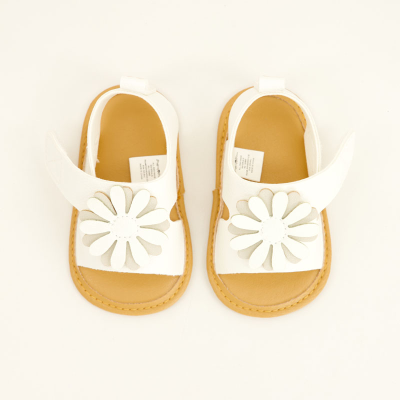 Infant 3D Floral White Sandals - Image 2