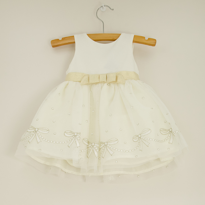 Infant Bow Hem Tutu Dress