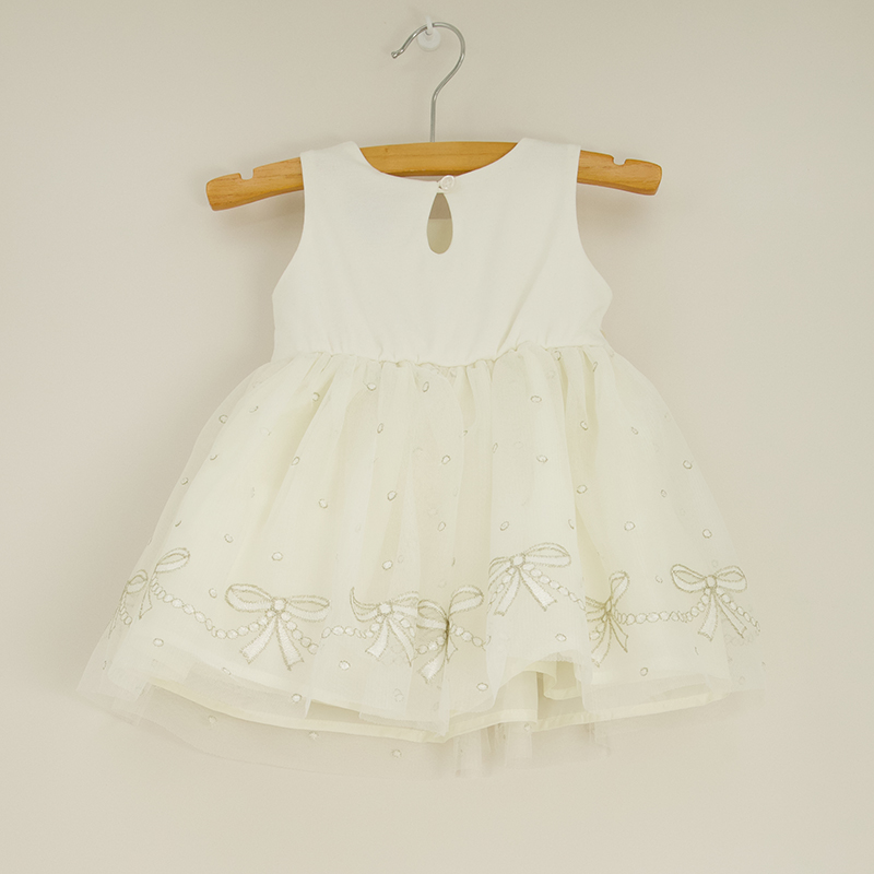 Infant Bow Hem Tutu Dress - Image 2