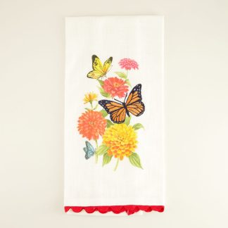 Butterflies Slub Tea Towel