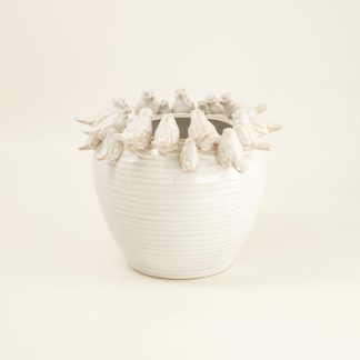 Ceramic Vase with Birds