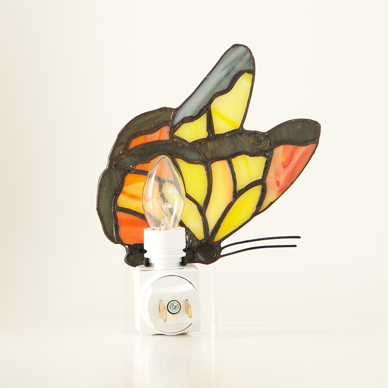 Stained Glass Butterfly Night Light - Image 3