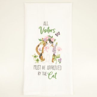 Cat Embroidered Flour Sack Towel
