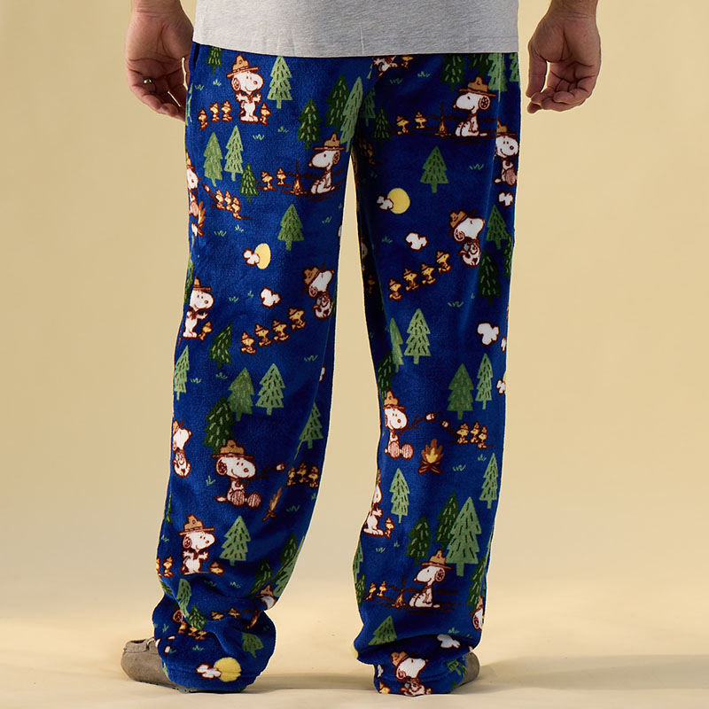 Snoopy Beagle Camping Blue Lounge Pants - Image 2