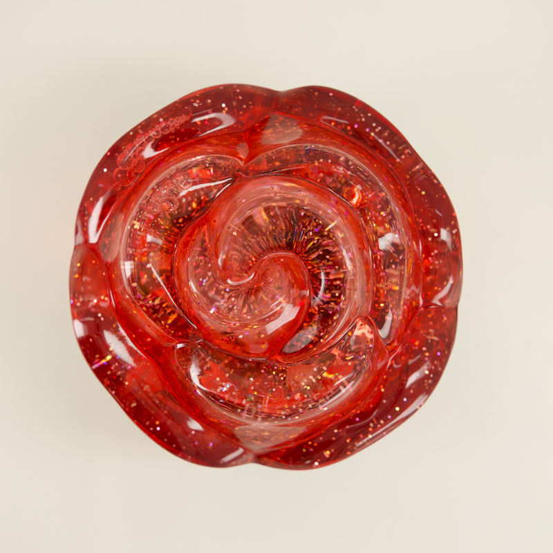 Acrylic Rose Glitter Globe - Image 3