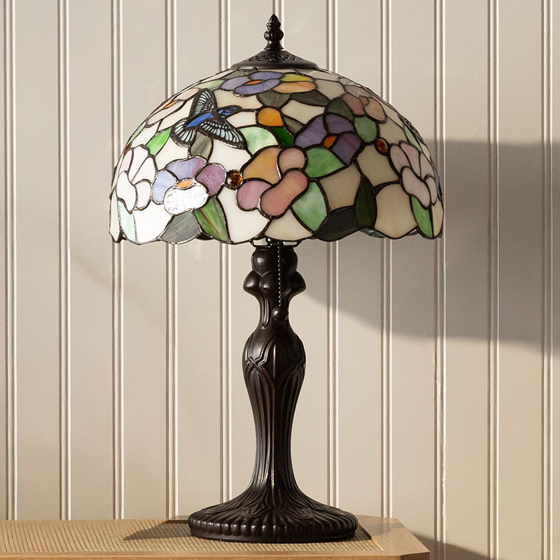 Stained Glass Hummingbird Lamp - Image 2