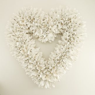 Wooden Heart Wreath