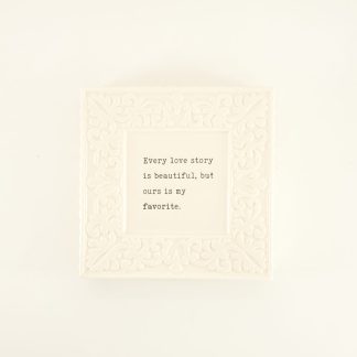 Ceramic Love Story Box Sign