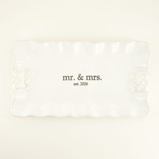 Stoneware Bow Platter