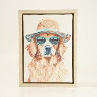 Dog Framed Box Canvas