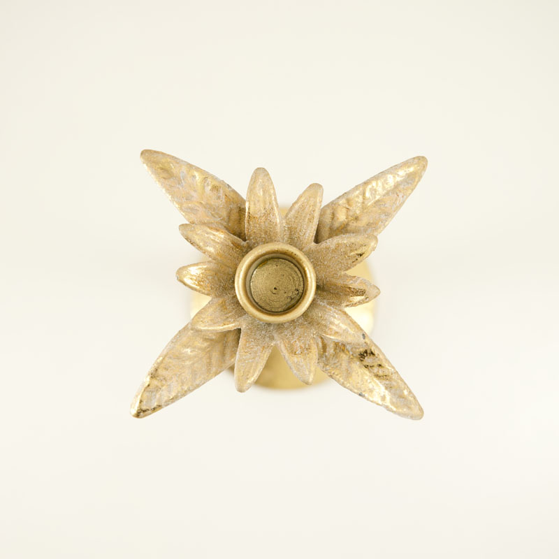 Small Metal Palm Tree Candle Holder - Image 2