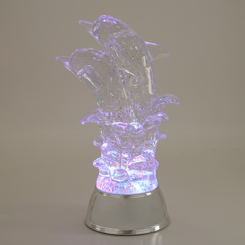 Acrylic Dolphin Glitter Globe