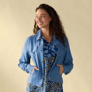 Blue Linen Jacket