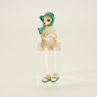 Green Headwrap Girl Dog Sitter