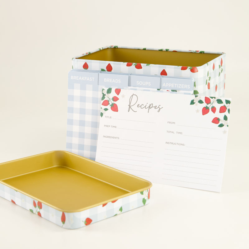 Metal Recipe Tin Box - Image 2