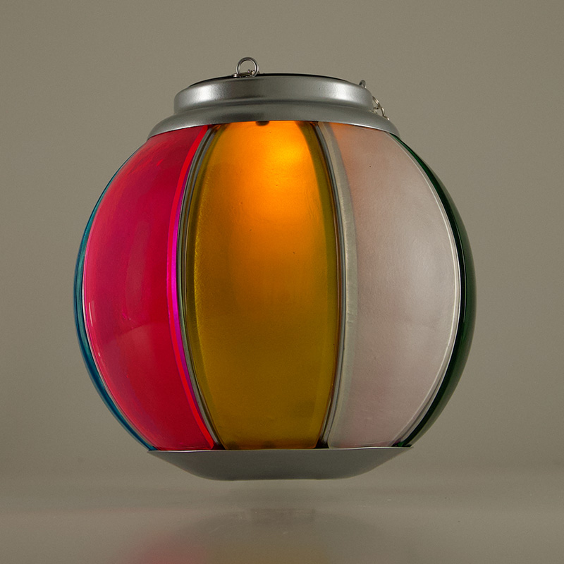 Solar Glass Hanging Beach Ball - Image 2