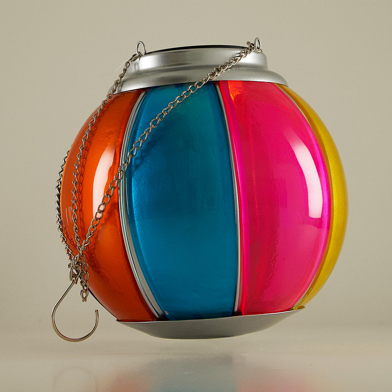 Solar Glass Hanging Beach Ball - Image 3