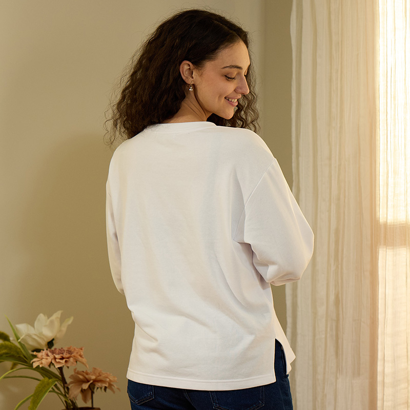 Weekend White Sweatshirt - Image 2