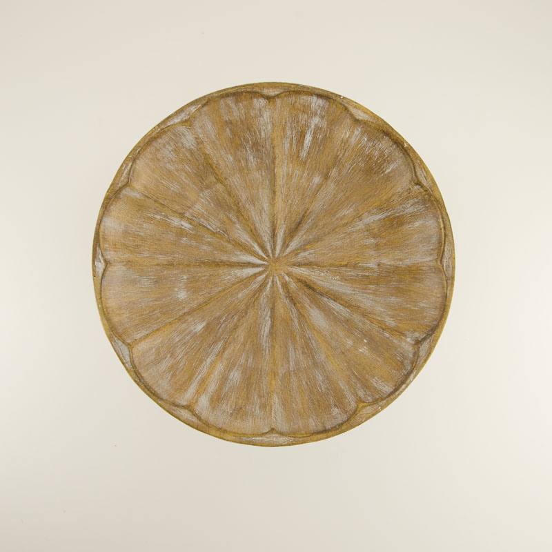 Faux Decorative Pedestal Bowl - Image 3