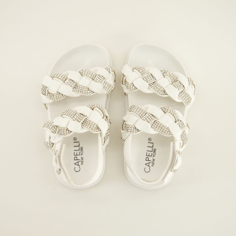 Toddler Braided Strap with Bling Sandals - Image 2