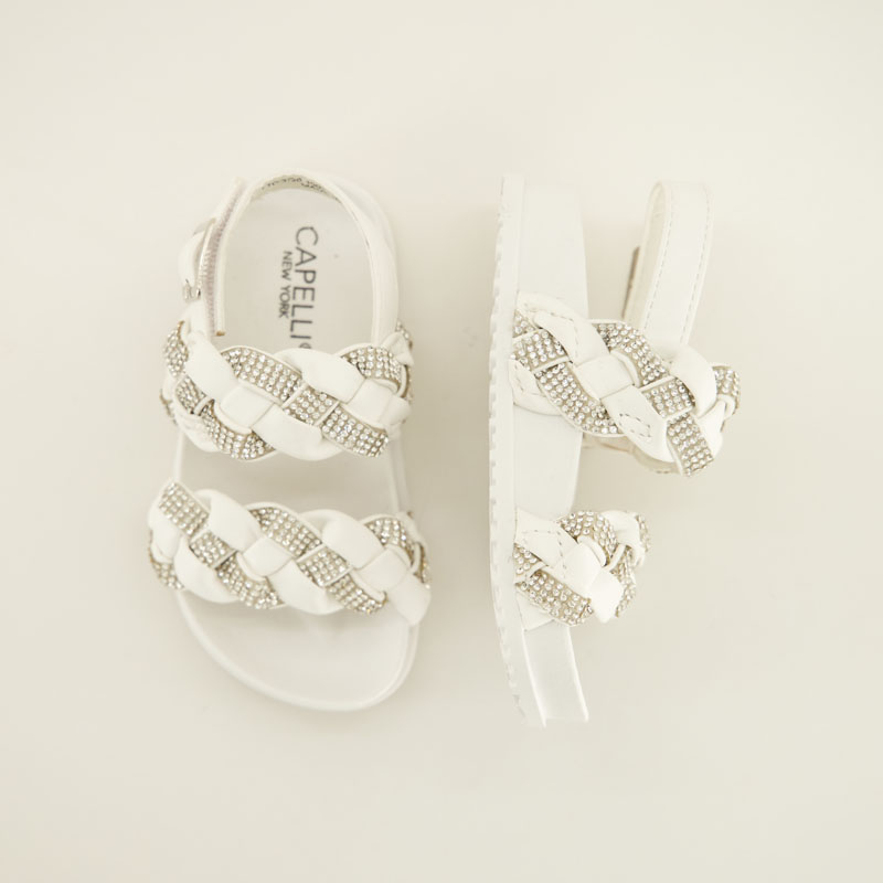 Toddler Braided Strap with Bling Sandals - Image 4