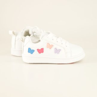 Toddler Butterfly White Sneakers