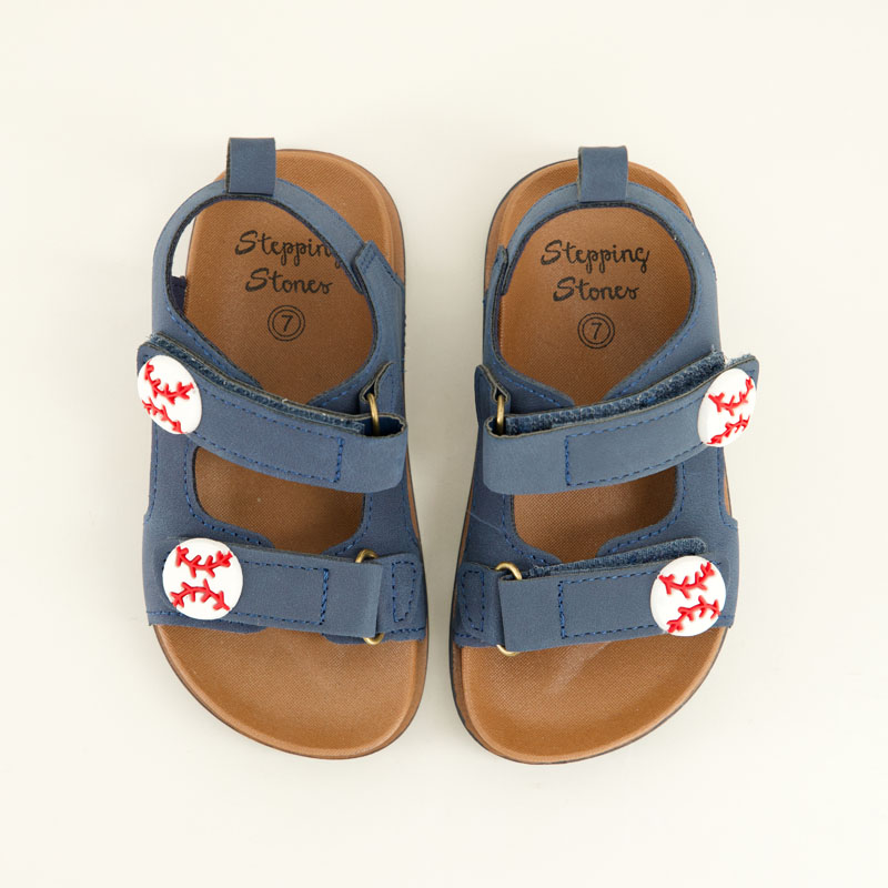 Toddler Baseball Strap Sandals - Image 3