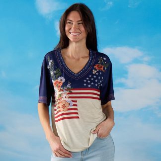 Flag and Flower Tee