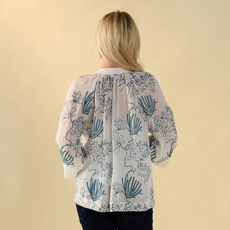 Embroidered White Top - Image 2
