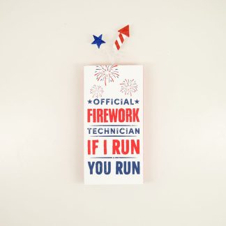 Firework Technician Block Sign