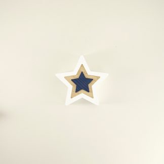 White Wooden Star Block