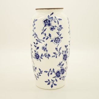 Blue Floral Vase