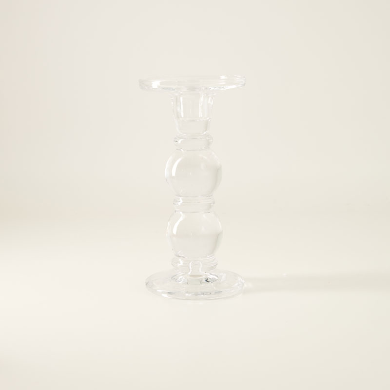 Medium Glass Taper Candle Holder
