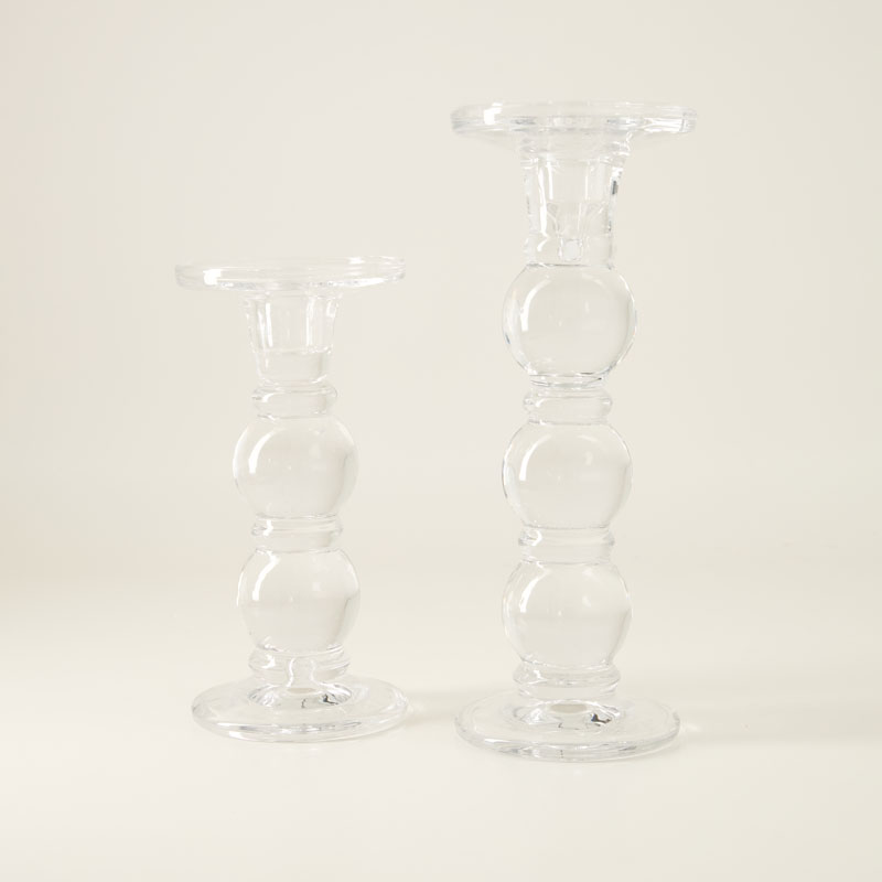 Medium Glass Taper Candle Holder - Image 2