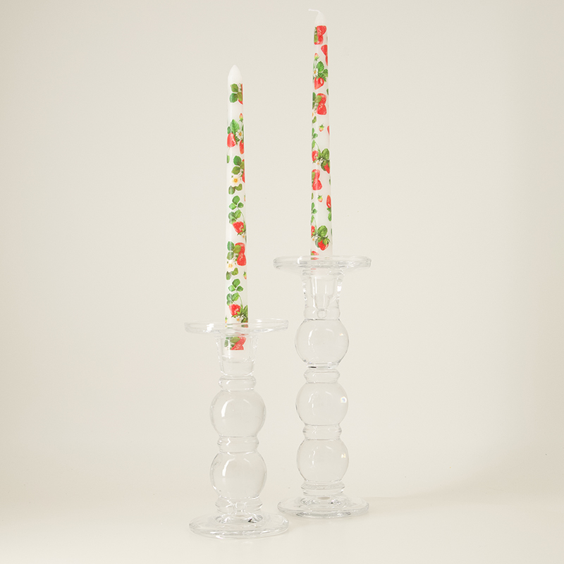 Medium Glass Taper Candle Holder - Image 3