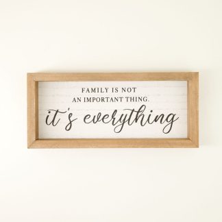 Family Is Everything Block Sign