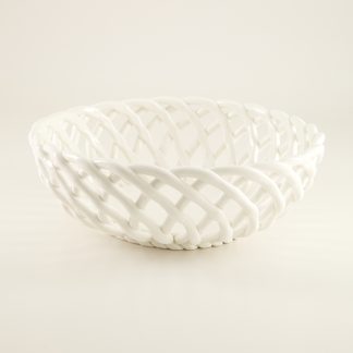 White Ceramic Decorative Bowl