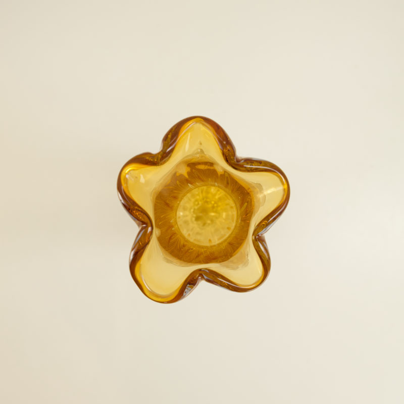 Orange Glass Vase - Image 3