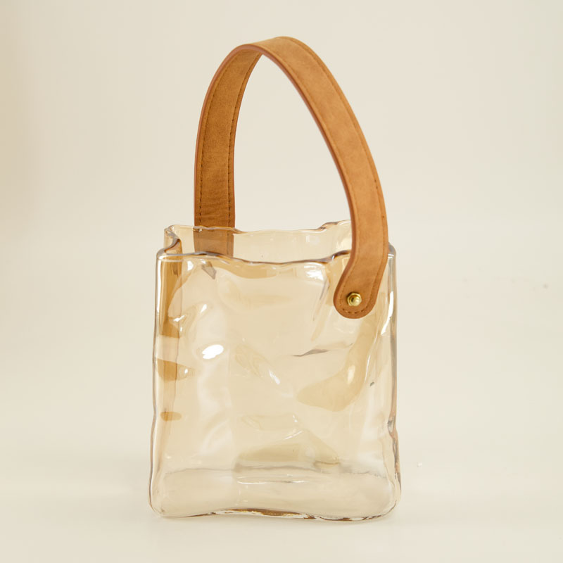 Glass Purse Vase